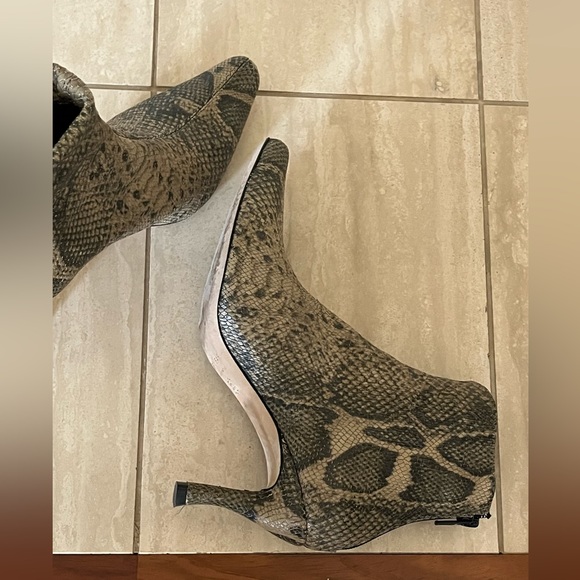 By Far Stevie Booties in Snake Printed Leather - Picture 8 of 12